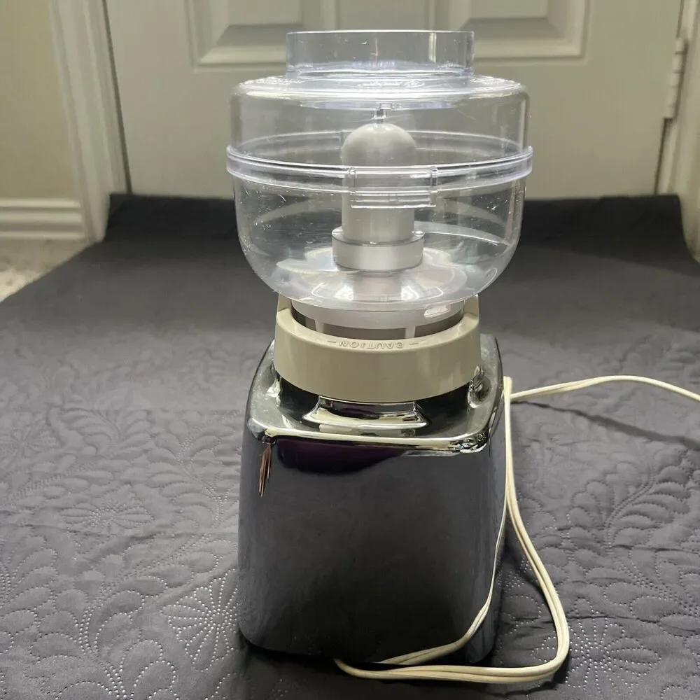 Osterizer Galaxie Pulse-Matic Dual Range 16 Food Processor Chrome RARE VTG WORKS